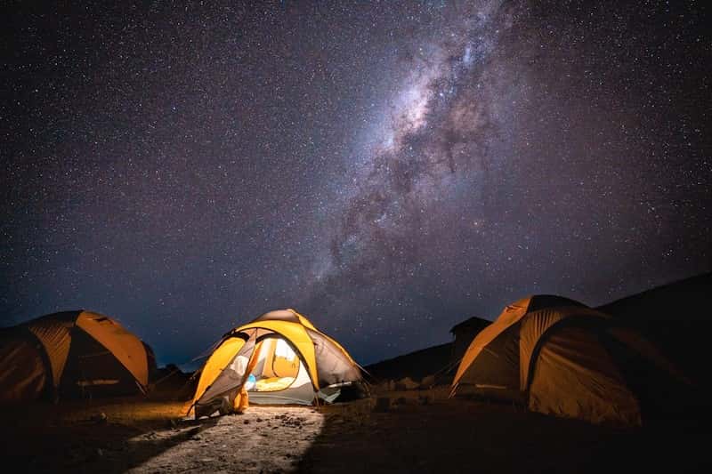 Tents, Kilimanjaro north face